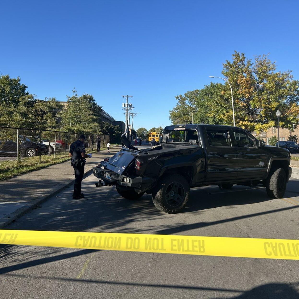 Car crash involving JCPS bus 1830 - 10.8.24